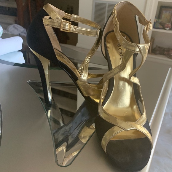 Le Château Gorgeous Evening Sandals Size 8 1/2 🔥🔥🔥🔥 - Picture 4 of 13